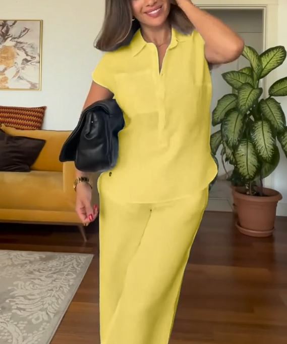 Chic Summer Linen Set