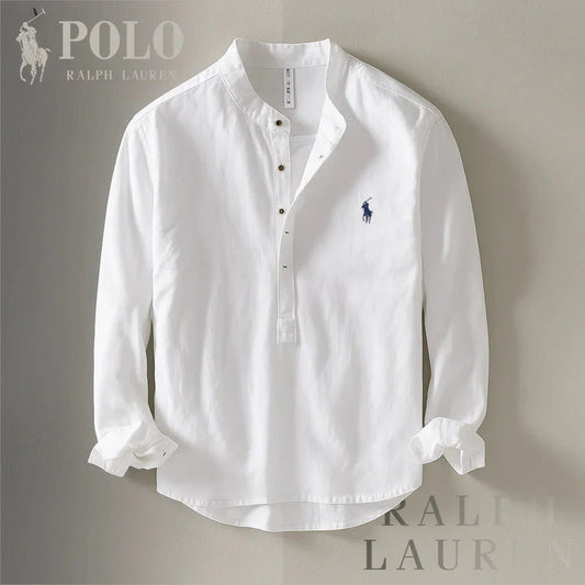 Stylish Stand-Up Collar Shirt