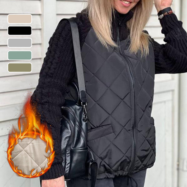 Chic Patchwork Puffy Jacket