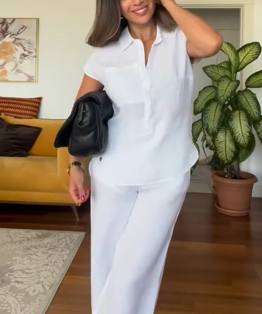 Chic Summer Linen Set